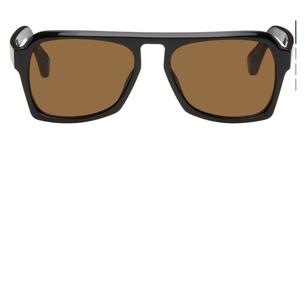 Dries Van Noten Black and Brown Sunglasses